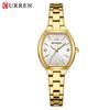 CURREN 9112 Minimalist Ladies' Quartz Watch Barrel-shaped Waterproof Wristwatch with Roman Numeral