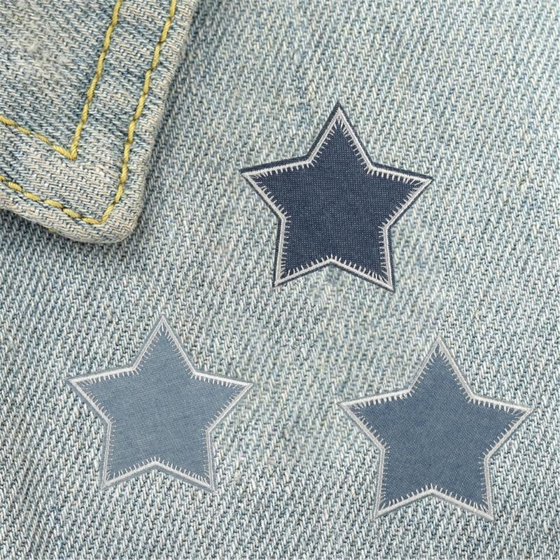 Auffällige gestickte Stern-Applikation für Kleidung Hut Nähflicken DIY Schal Hochzeitskleid Dekorationen Zubehör