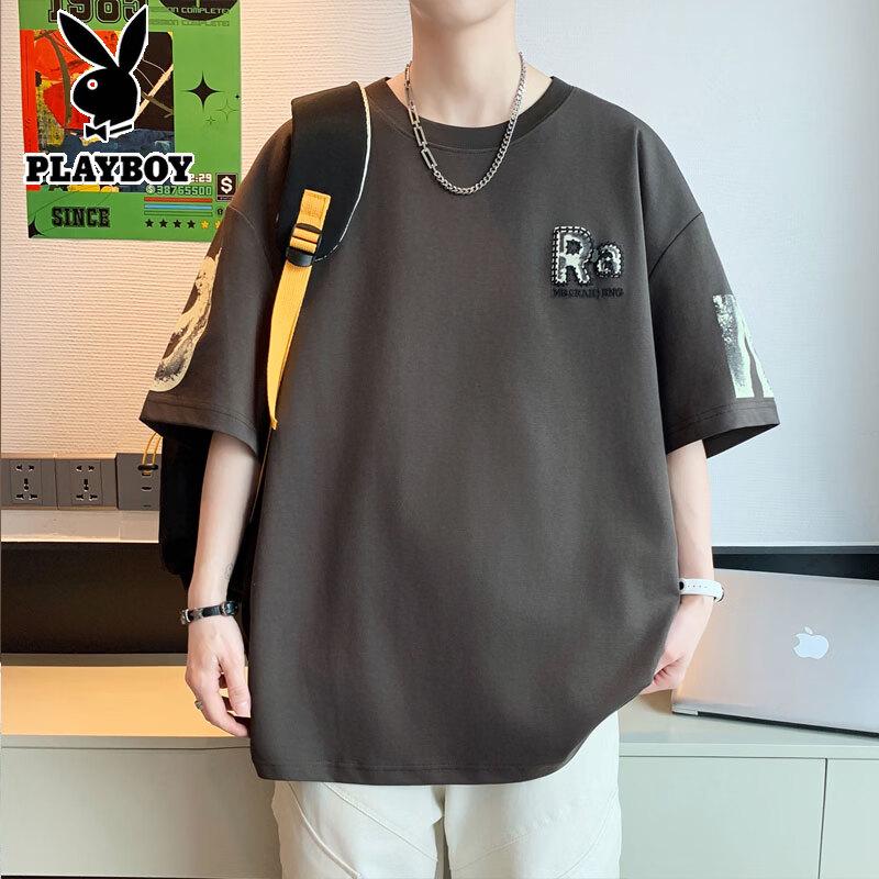 PLAYBOY Men s Cooling Loose Fit Short Sleeve T-Shirt L