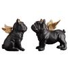 Resin Crafts Ornaments Animal Sculpture Angel Puppy French Bulldog Dog Statue Desktop Crafts Decoration Ornaments Two-piece Suit