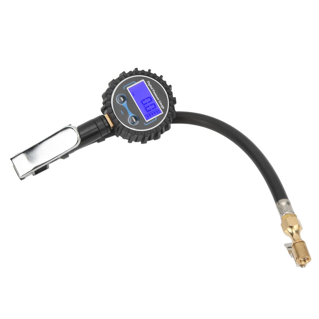 0‑200PSI Tire Inflator with Tire Pressure Gauge LCD Digital Display 4 Pressure Units for Motorcycle Car Van Truck Bus