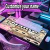 Kişiye Özel İsimli Labubu Desenli Mousepad, Dizüstü Bilgisayar Masa Matı, Ev İçin Dekoratif Masa Matı Klavye Altlığı Hediye