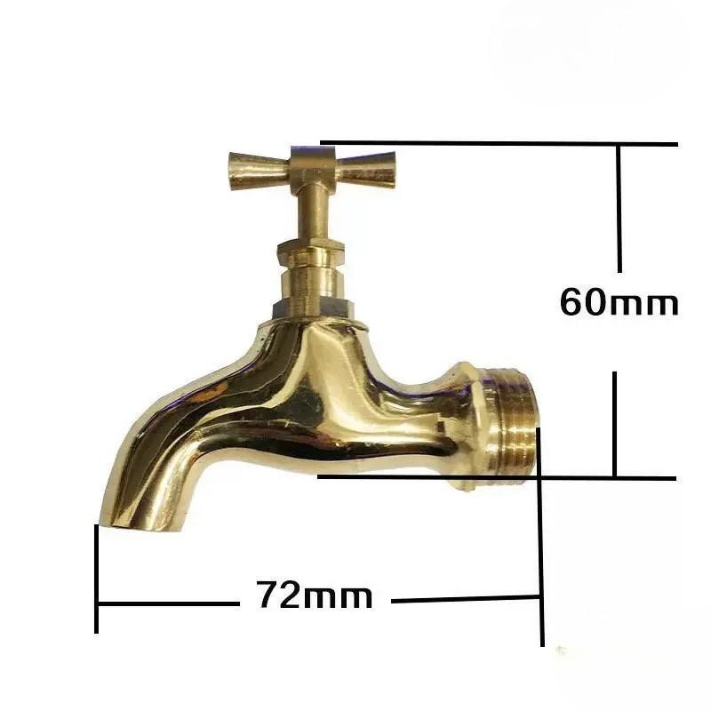 

1pc High Quality Brass Slow Boiling Faucet, Male Thread Bronze Antique Brass With Handle, Faucet Petcock Tap