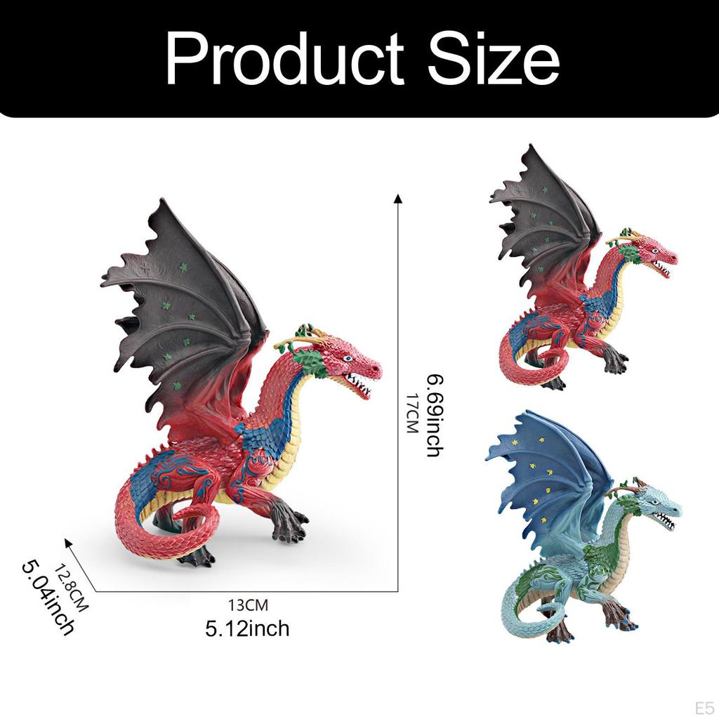 Collectible Dragon Figure, Scale Model, for Ages 7 And Up