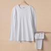 Yiershuang Men's 100% Pure Cotton Round Neck Thermal Underwear Set
