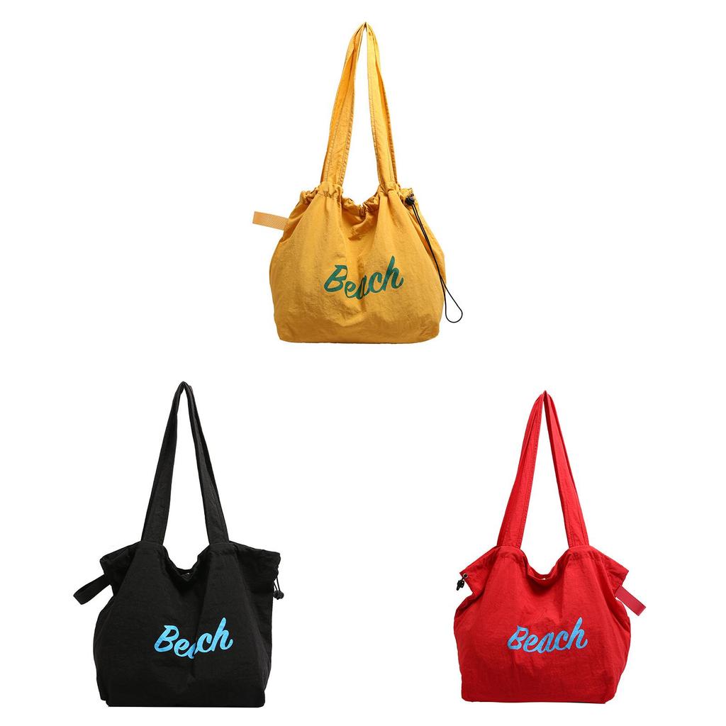 Korean Style Candy Color Canvas Tote With Zipper Closure For Casual Outfits