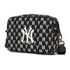 MLB Monogram Collection Polyester Combo Bag, Camera Bag, Crossbody Bag, Shoulder Bag Unisex Black Casual 3ACRM012N-50BKS