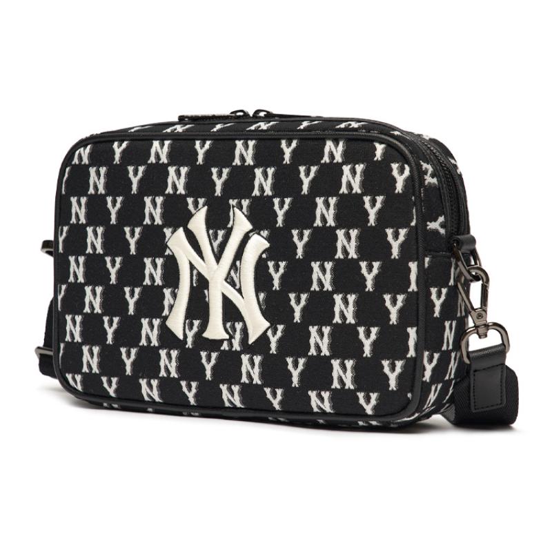 MLB Monogram Collection Polyester Combo Bag, Camera Bag, Crossbody Bag, Shoulder Bag Unisex Black Casual 3ACRM012N-50BKS