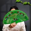 Hand Crafted Hand-painted Fan Colorful Spanish Wood Fan Hand Fan Folding Fan  Photography Prop