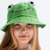 New Frog Bucket Hats Women Bucket Hat Women Summer Outdoor Sun Fishing Cap Cotton Wild Panama Hats Sunscreen Bob Caps