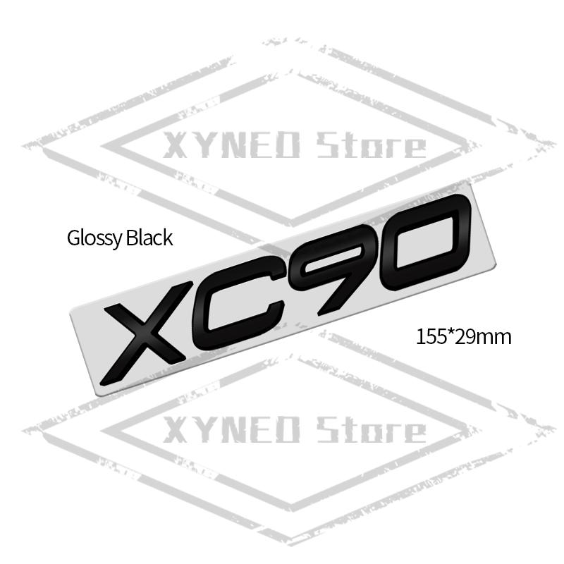 Car Sticker Metal For Volvo XC40 XC60 XC90 XC70 S60 S90 V40 V60 V70 D2 D3 D4 D5 D6 D7 D8 AWD Glossy Black Emblem Trunk Decal