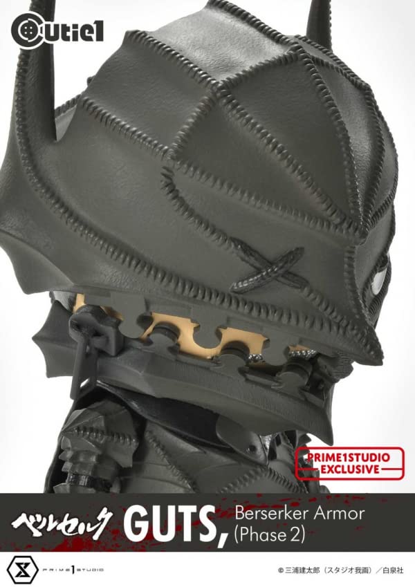 Figura de Exposição Berserk Cutie1 Guts Armadura Berserker Genuína Arte Original Kentaro Miura Produtos de Exposição (Estágio)
