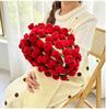 Handmade Rose and Lily Crochet Flower Blanket - Acrylic Yarn