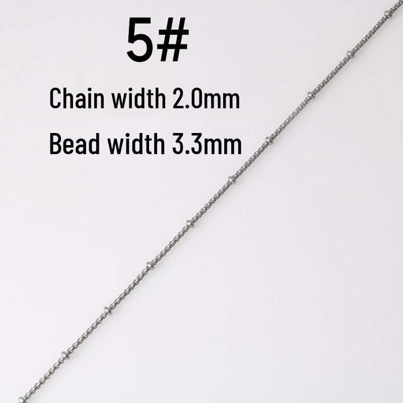 Stainless Steel Bead Ball Chain Bracelet Necklace Kit - DIY Jewelry Accessories