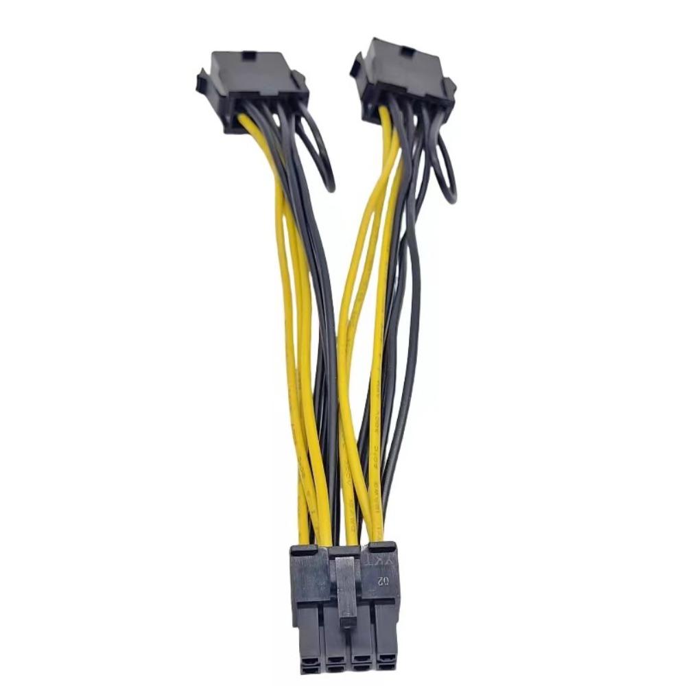 18AWG High Efficiency Reverse 8Pin to Dual 8P PCI-E to ATX CPU GPU Power Adapter Cable Y Splitter Cord for K80 M40 M60 P40 P100