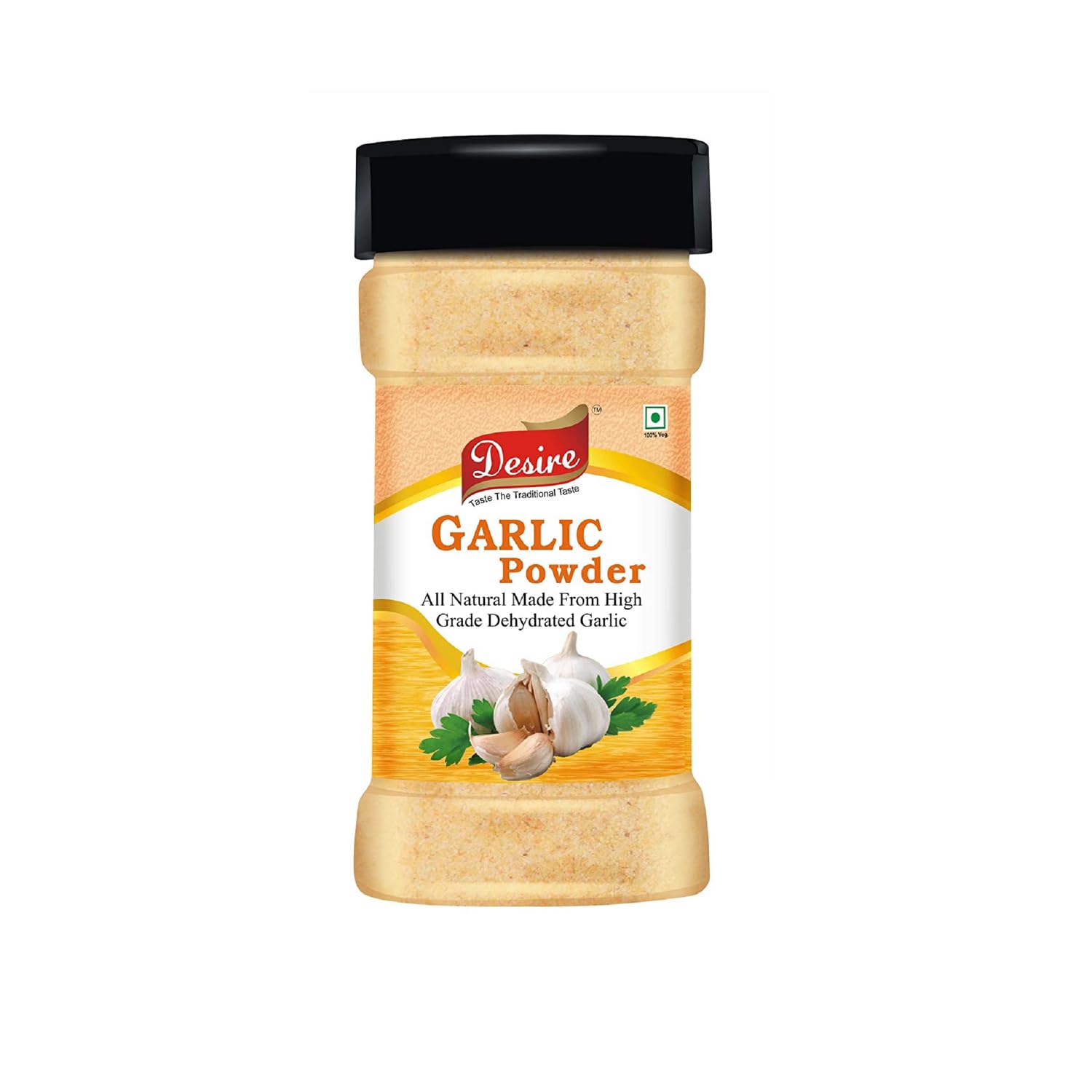 

Desire Dehydrated Garlic Powder, 200g | No Additives, Ideal for Cooking, Seasoning, and Baking | Natural Flavor Enhancer