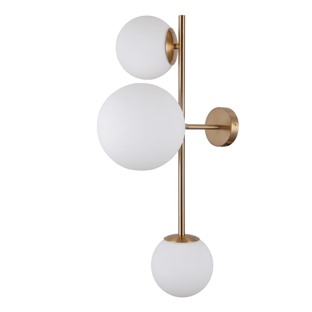 Wandleuchte Vailante 3 E14 Messing Honig Alu Italux Wl-31221-3-Hbr