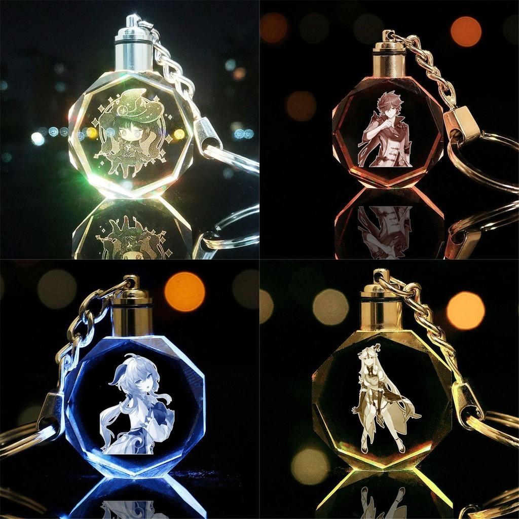 Beautifully Crafted Genshin Impact Keychain With Vibrant Led Lights For Enthusiasts