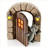 Christmas Dinosaur Window-Climbing Garden Ornament: Resin Gnome Statue Decoration