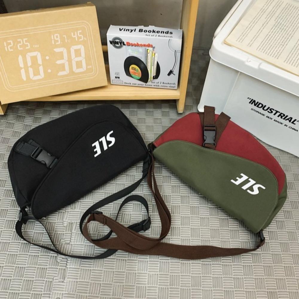 

Large Capacity Male Crossbody Bag Adjustable Strap Sports Shoulder Bag Harajuku Messenger Bag Boys чёрный