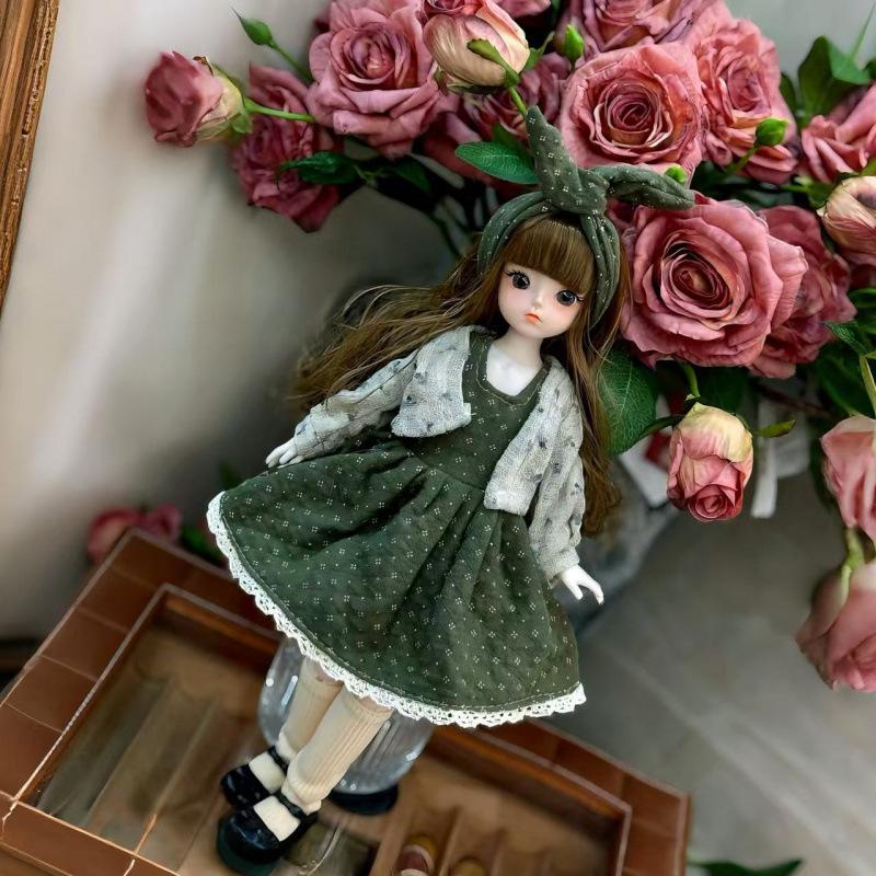 30cm Multi-jointed BJD Doll with 1/6 Scale and Cute Clothes Set