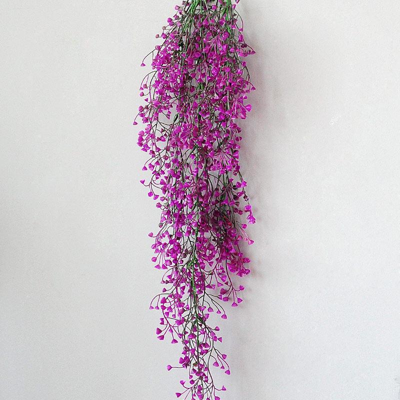 Golden Bell Artificial Willow Flower Vine for Wall or AC Cover Decoration