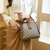 Daily Women's Bag Korean Light Luxury Spring and Summer New Retro Handbag Trendy and Versatile One-Shoulder Crossbody Printed Bucket Bag
