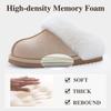 Fashion Crestar Fuzzy House Slippers for Women Winter Comfortable Warm Fluffy Memory Foam Suede Slippers with Faux Fur Indoor Outdoor