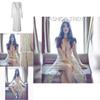 Long Dress With Lace Embroidery For Beach Vacation And Casual Wear