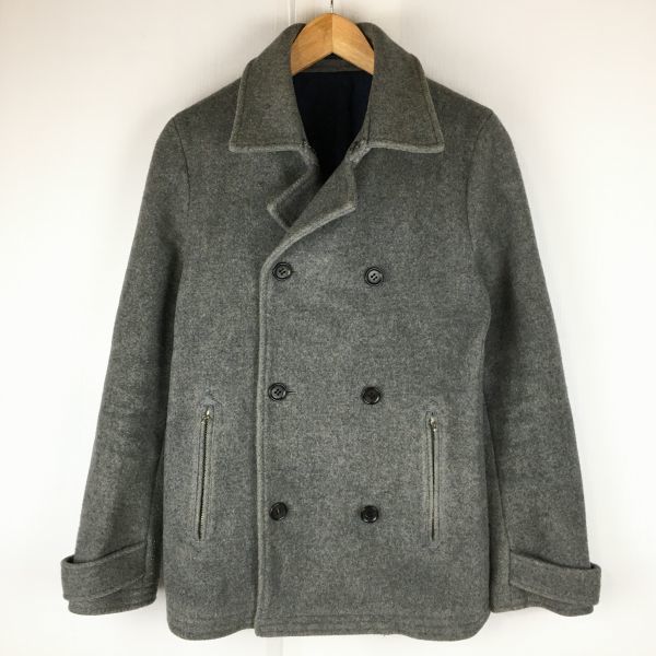 

Б/У/Пальто-бушлат Giacometti из шерсти серого цвета, размер 2, сделано в Японии