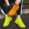 Men’s Black Green Orange Sports Shoes Casual Running Shoes Students Lightweight Walking Sneakers Shoes Over Sized 45 46