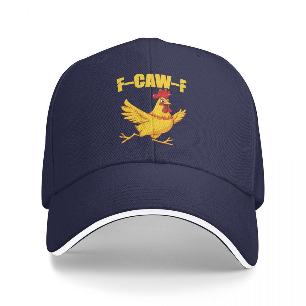 Funny F Caw F Chicken FCAWF Baseball Caps Snapback Baseball Hats Breathable Casual Casquette Outdoor Unisex