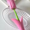 Flower Shape Cup Cleaning Brush With Detachable Sponge For Scrubbing And Long Handle Design Brush for Kitchen Use