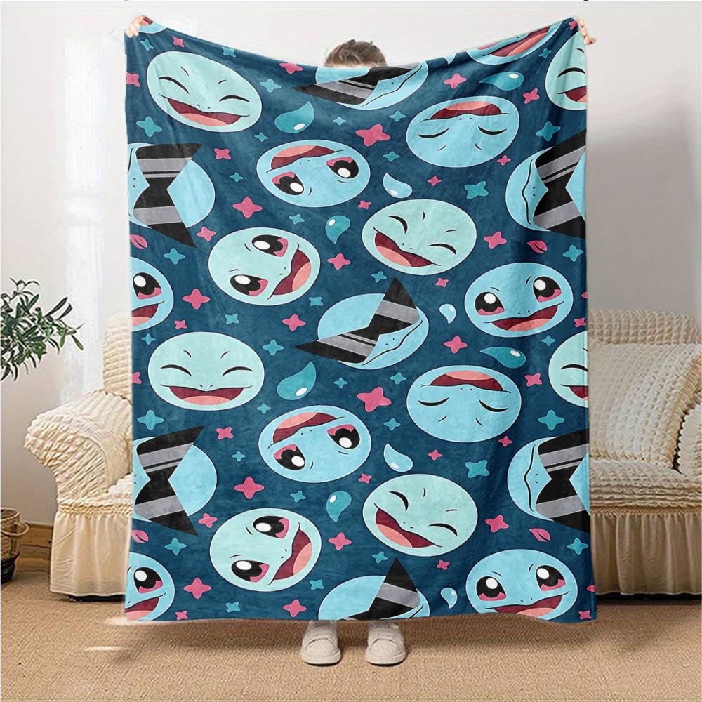1Pc Kawaii Fantasy Creatures Blanket For Couch Bed Plush Cozy Fuzzy Blanket Super Soft Warm Blankets For Fall And Winter 0918236