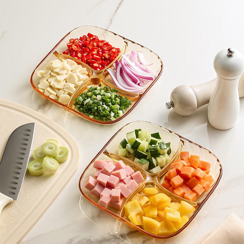 Corning Visions Crystal Clear Divided Sauce Dish