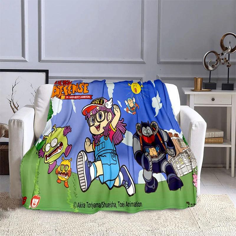 DR Slump Arale Chan Anime Printed Blanket Children's Warm Blanket Soft and Comfortable Blanket Home Travel Blanket