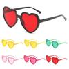 Cute Heart-Shaped Sunglasses Trendy Party Halloween Cosplay Beach Shades Heart Shaped Sun Glasses UV400 Protection Eyewear