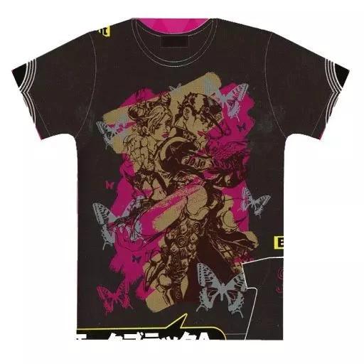

Shueisha Jolyne Cujoh Jotaro Kujo Special T-T-Shirt Smoke Black Pink Beige S