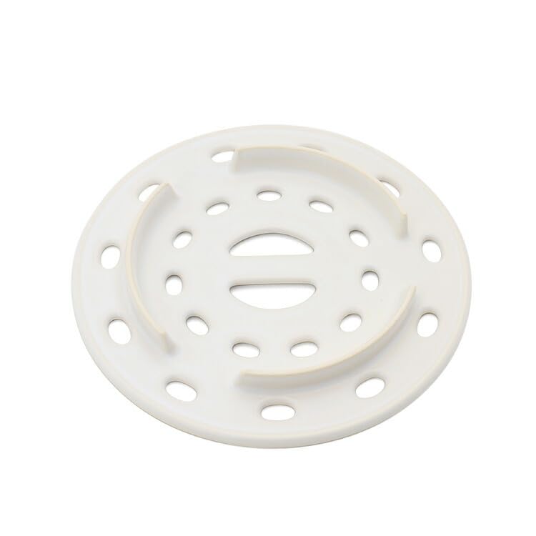 World Create Yayoi Pottery Round Steamer Pot, White (with Steamer Rack), Size 8, 15952