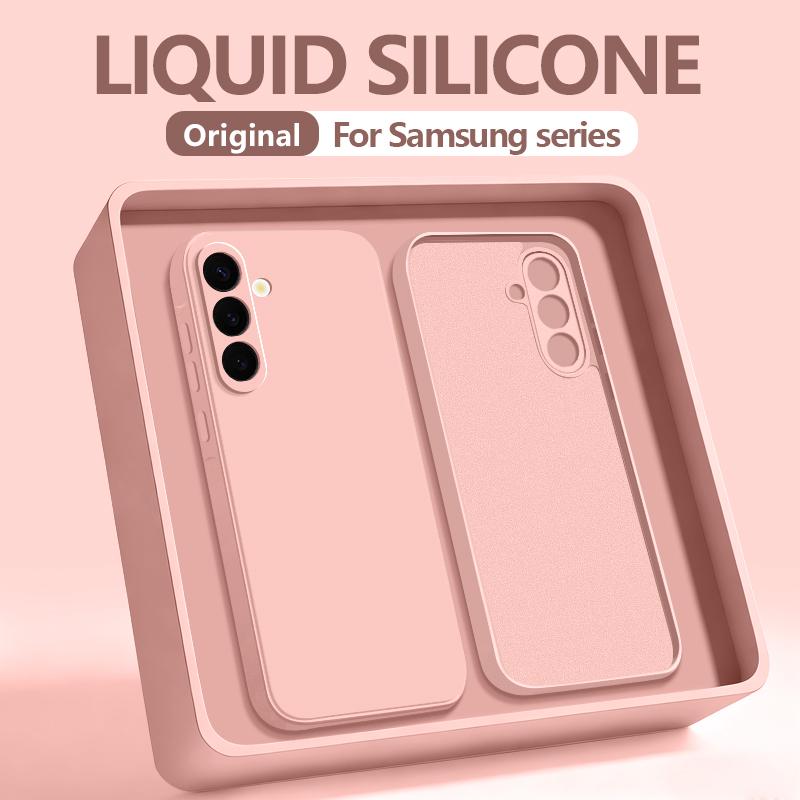 Soft TPU Phone Case For Samsung Galaxy S26 S24 S23 S25 Ultra Edge S24 S25 FE A57 A56 A17 A55 A16 A15 5G Liquid Silicone Cover