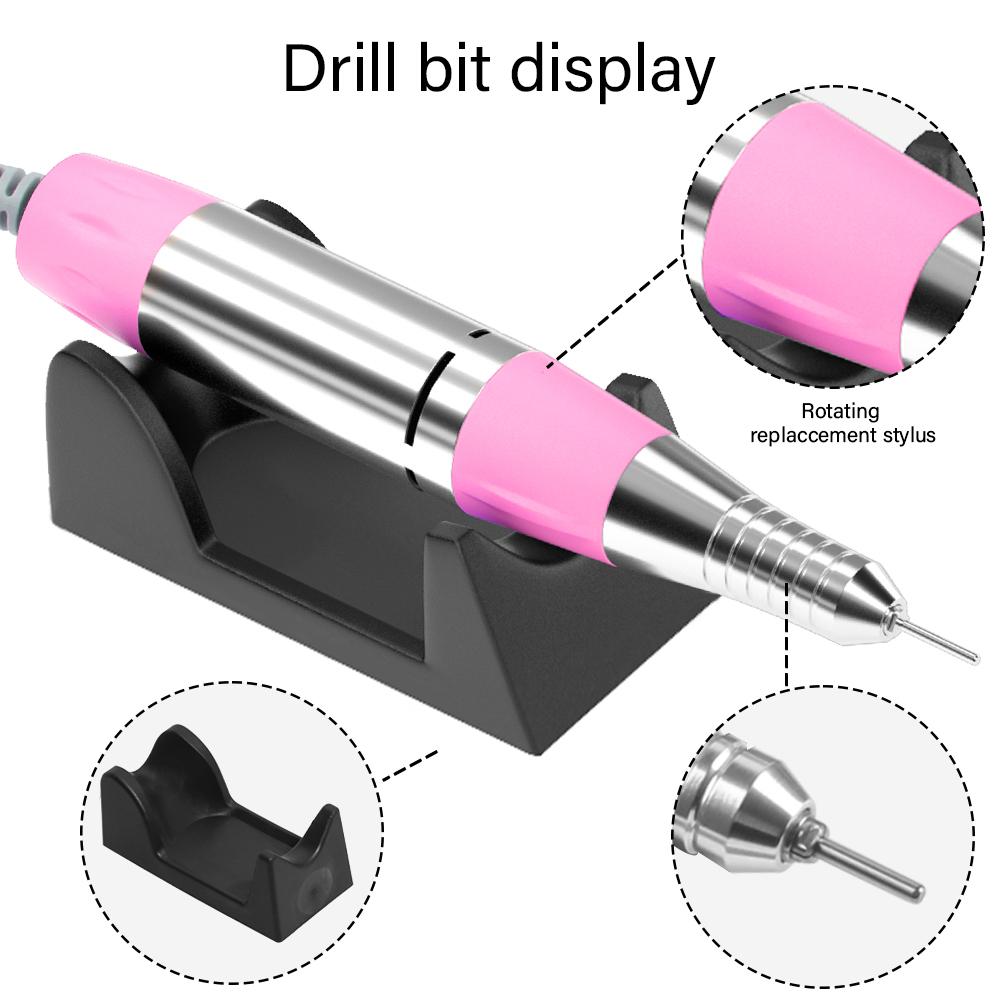 LINMANDA Mașină Electrică de Pilit Unghii Ajustabilă 20000RPM Freză Abrazivă Pedichiură Manichiură Set de Freze Echipament pentru Lustruirea Unghiilor