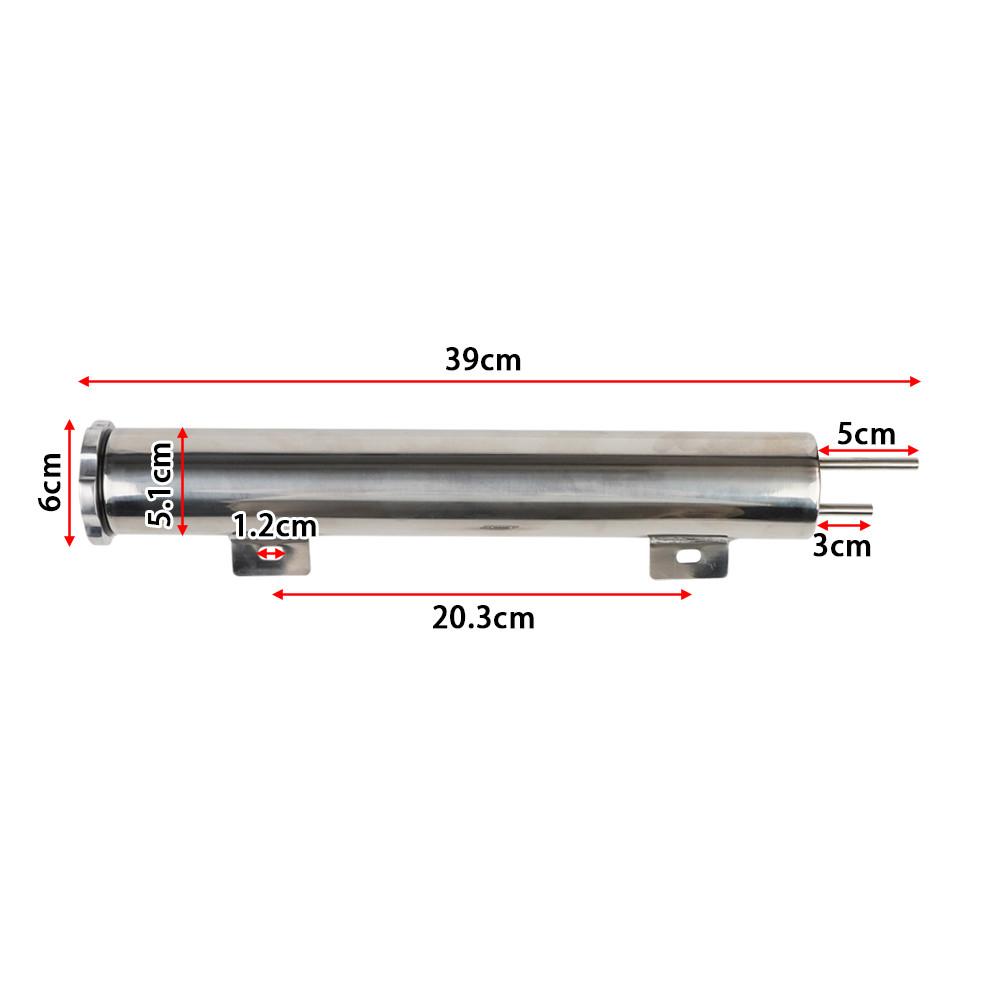 Universele Radiator Koelvloeistof Overlooptank Gepolijst Roestvrij Staal 2"x13" 3"x10" Spuittank Kan