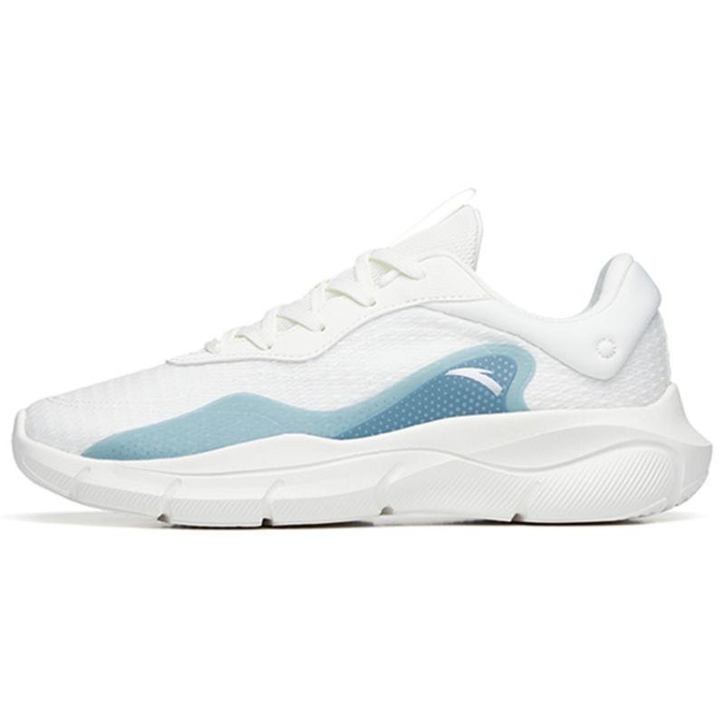 Anta Linghui Cushioned Anti-Slip Wear-Resistant Breathable Lightweight Low-Top Training Shoes Men s White Blue Sneakers 39