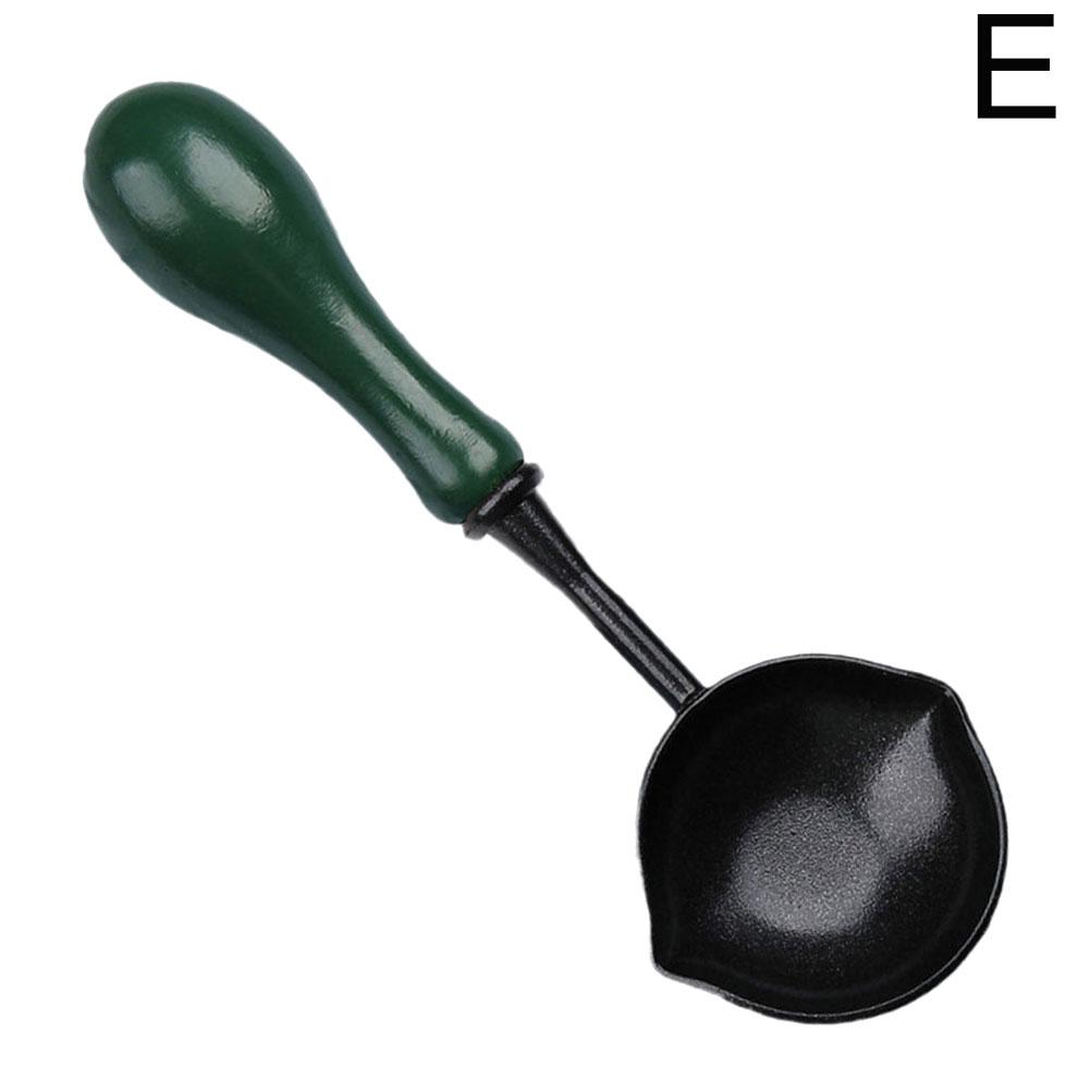 

Металлическая антипригарная ложка для сургуча с глазурью и деревянной ручкой, легкоочищаемый восковой штамп, пригласительные открытки, конверты, печать, инструменты для творчества