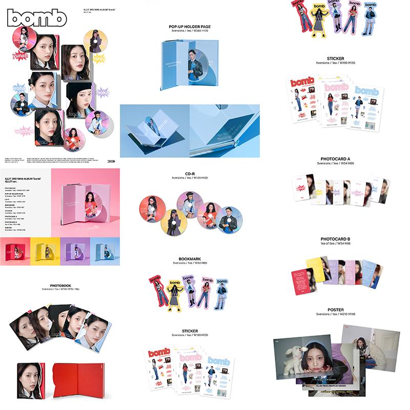 [Pre-order] ILLIT 3RD MINI ALBUM BOMB (GLLIT Ver.)(Online Benefit)