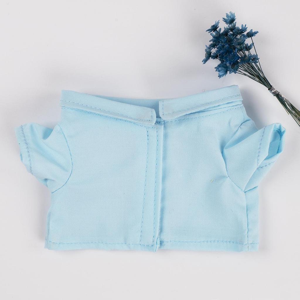 10cm/20cm Doll Cotton Color Block Blouse & Shirt Suit