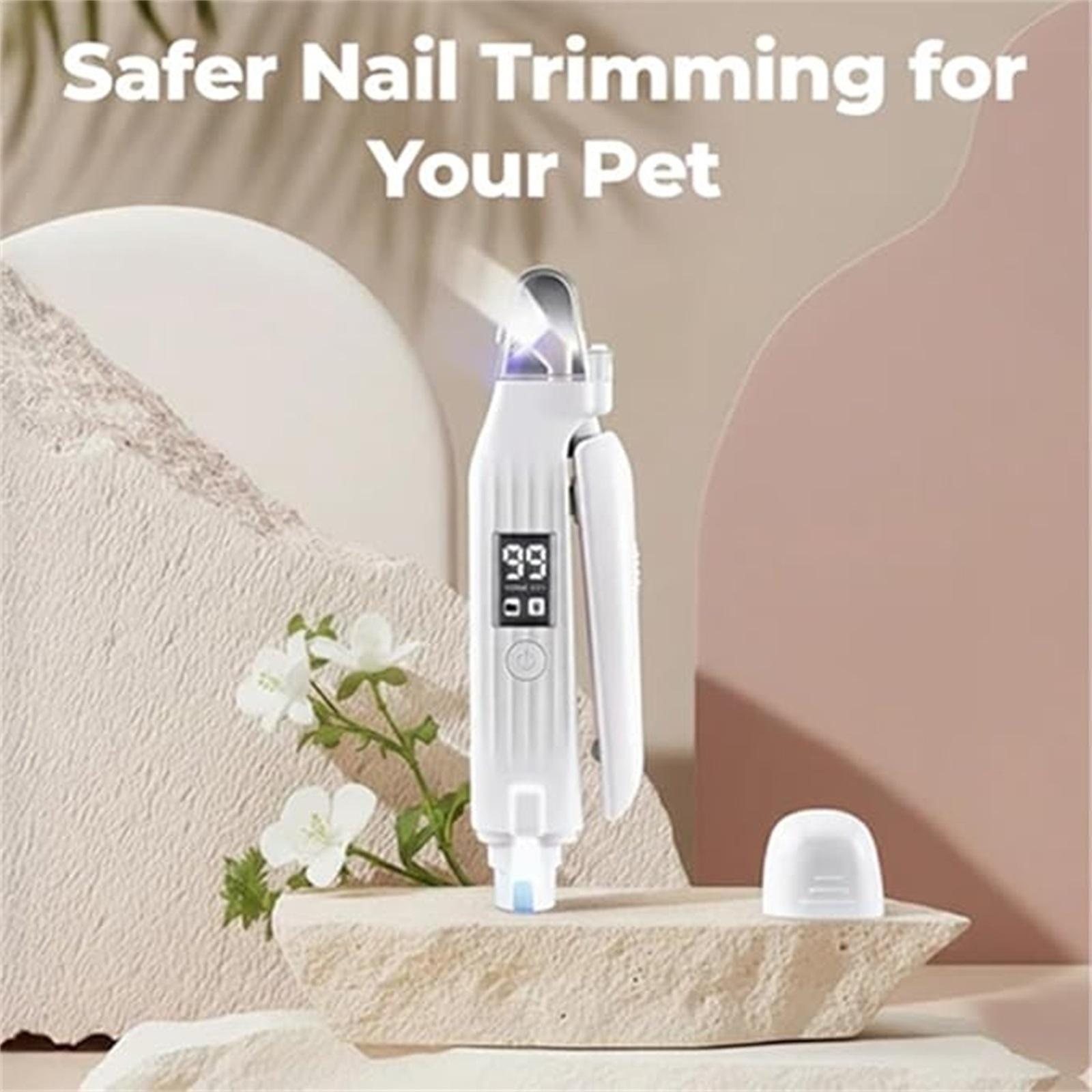 

Soriva 2 In 1 Pet Nail , Soriva Dog Nail Clippers With Light, Nails Grinder With 2 LED Lights, Guard, Silent, USB Rechargeable For Small, Medium, one size