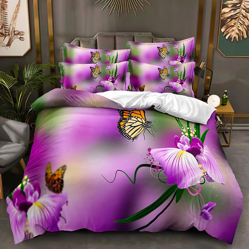 Fashion Technology Printing, 3D Digital Printing, Bedding, Duvet Covers, Pillowcases, Three-piece Sets