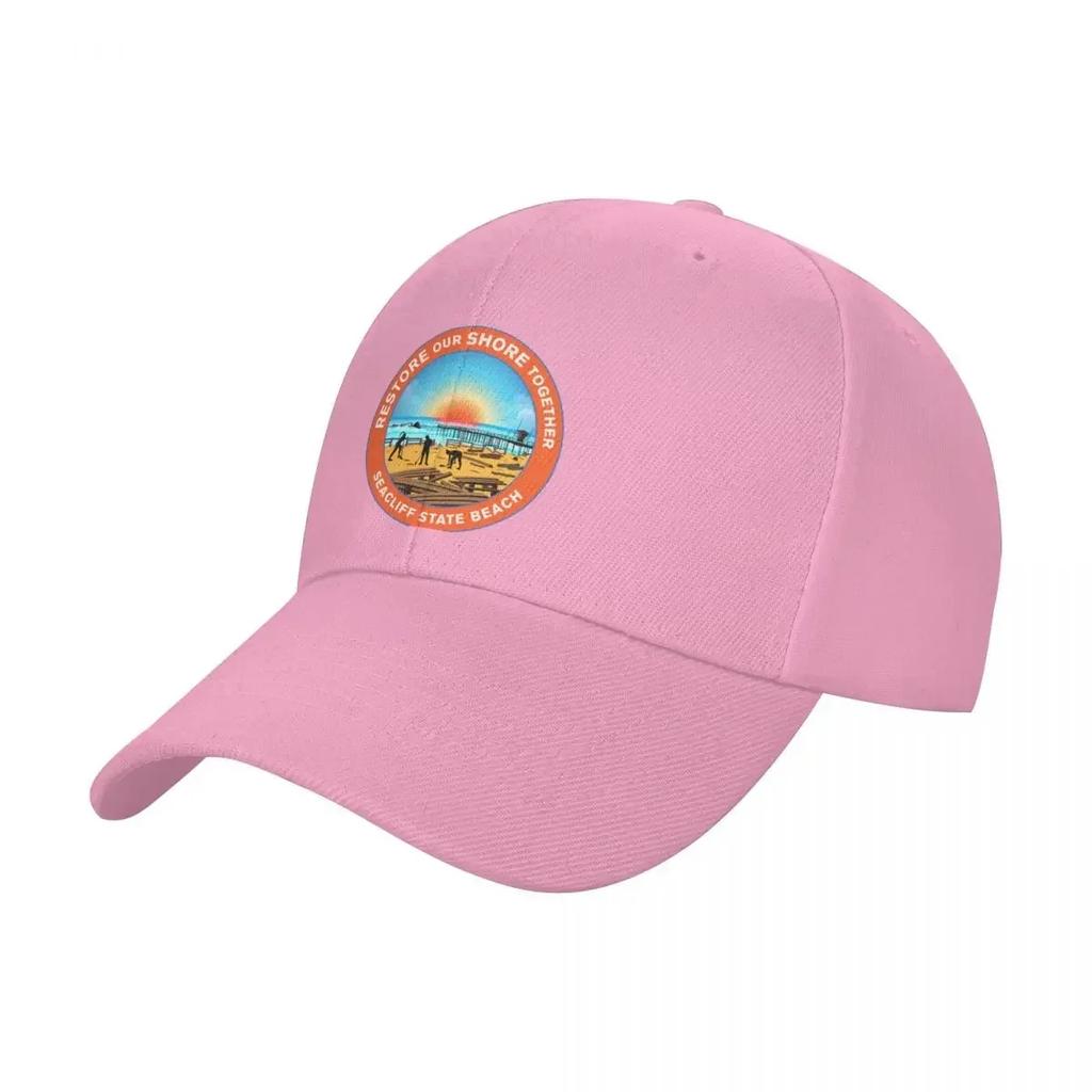 Restore Our Shore Together Seacliff State Beach California Black Baseball Cap Christmas Hat luxury woman cap Women Men's