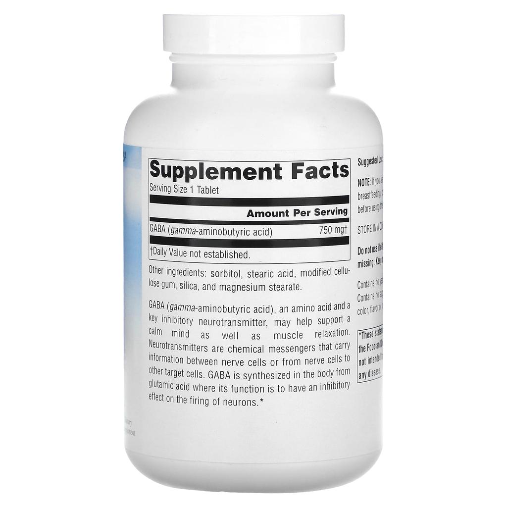 Serene Science®, Gaba, 750Mg, 180 Tablets